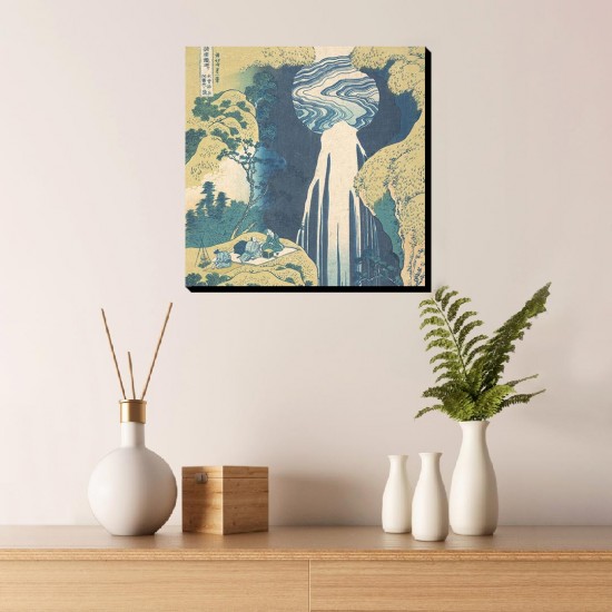 تابلو شاسی طرح آبشار آمیدا در انتهای جاده کیسوکایدو از هوکوسای