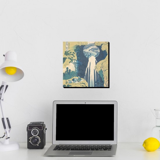 تابلو شاسی طرح آبشار آمیدا در انتهای جاده کیسوکایدو از هوکوسای