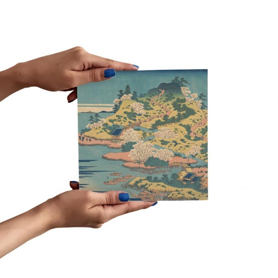 تابلو شاسی طرح دهانه رودخانه آجی در استان ستسو از هوکوسای