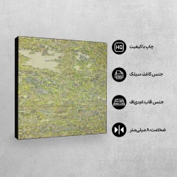 تابلو شاسی طرح مکان های معروف در جاده کیسوکایدو از هوکوسای