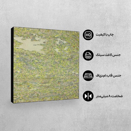 تابلو شاسی طرح مکان های معروف در جاده کیسوکایدو از هوکوسای