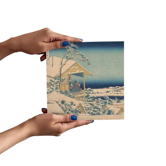 تابلو شاسی طرح صبح بعد از برف از هوکوسای