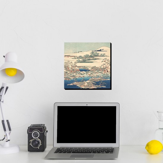 تابلو شاسی طرح کاج ها و چوب ها در ریوتو از هوکوسای