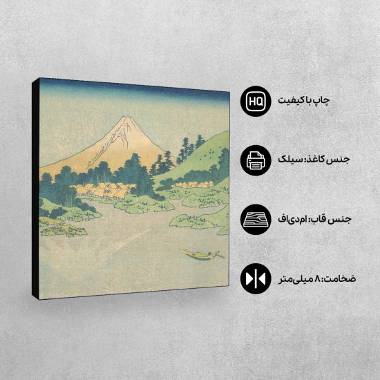 تابلو شاسی طرح انعکاس در دریاچه از هوکوسای