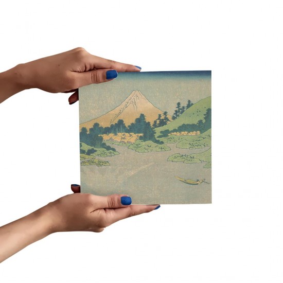 تابلو شاسی طرح انعکاس در دریاچه از هوکوسای