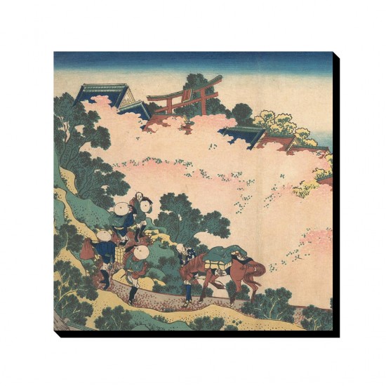 تابلو شاسی طرح شکوفه های گیلاس در یوشینو از هوکوسای