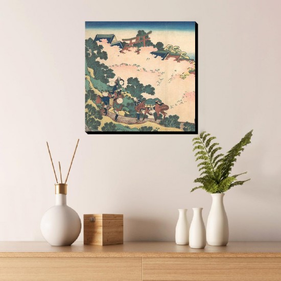 تابلو شاسی طرح شکوفه های گیلاس در یوشینو از هوکوسای