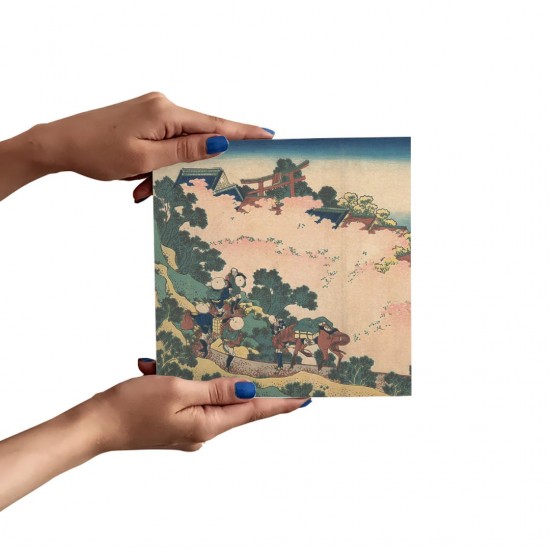 تابلو شاسی طرح شکوفه های گیلاس در یوشینو از هوکوسای