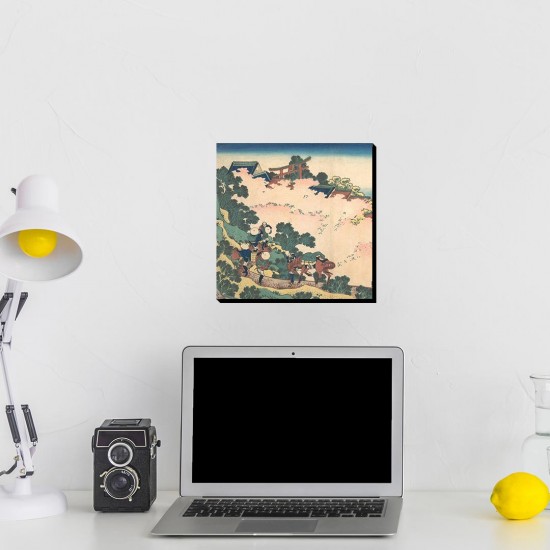 تابلو شاسی طرح شکوفه های گیلاس در یوشینو از هوکوسای