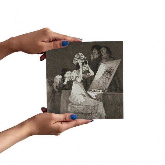 تابلو شاسی طرح تا دم مرگ از گویا