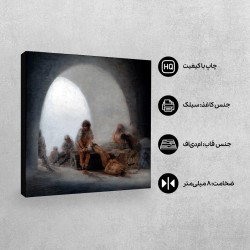 تابلو شاسی طرح فضای داخلی زندان از گویا