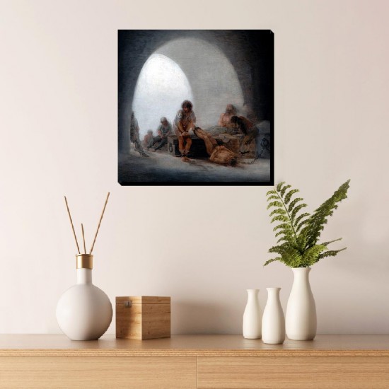 تابلو شاسی طرح فضای داخلی زندان از گویا