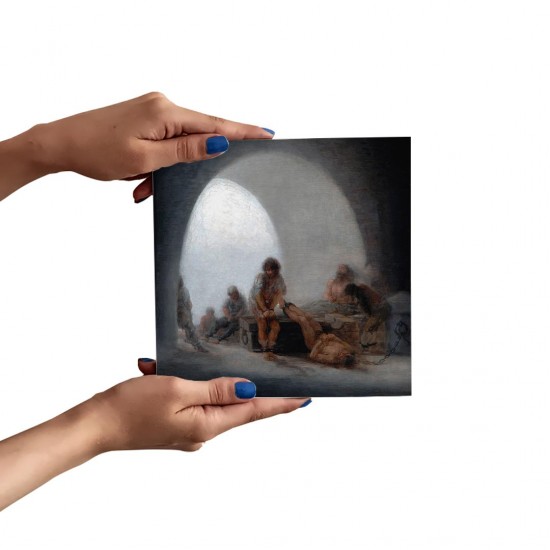 تابلو شاسی طرح فضای داخلی زندان از گویا