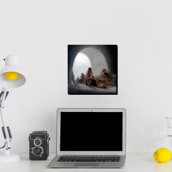 تابلو شاسی طرح فضای داخلی زندان از گویا