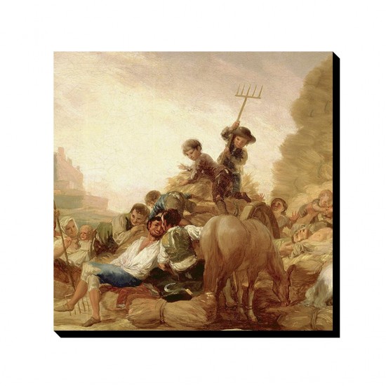 تابلو شاسی طرح خرمن گاه از گویا