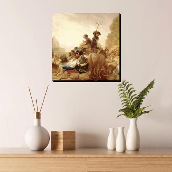 تابلو شاسی طرح خرمن گاه از گویا