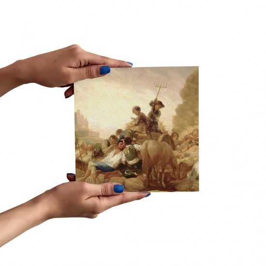 تابلو شاسی طرح خرمن گاه از گویا