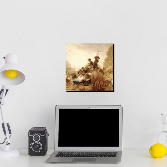 تابلو شاسی طرح خرمن گاه از گویا