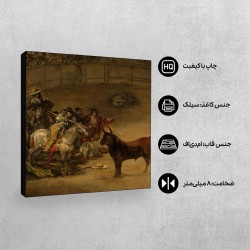 تابلو شاسی طرح گاوبازی از گویا