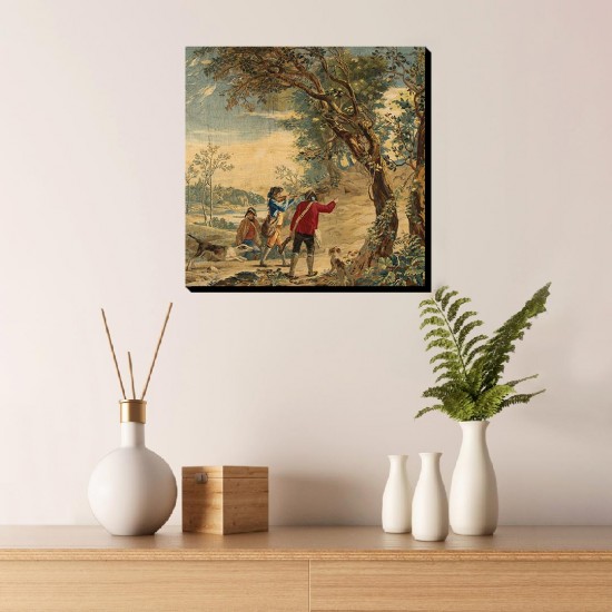 تابلو شاسی طرح شکار خرگوش از گویا