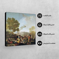 تابلو شاسی طرح پیک نیک در ساحل مانزانارس از گویا