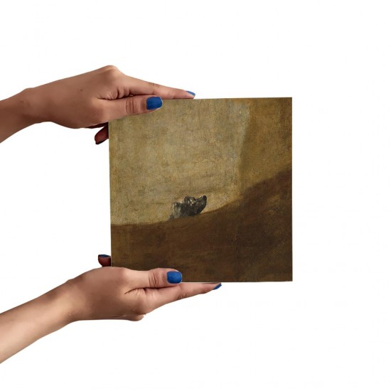 تابلو شاسی طرح سگ از گویا