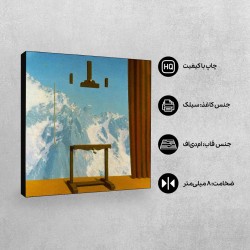 تابلو شاسی طرح ندای قله ها از ماگریت