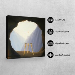 تابلو شاسی طرح وضعیت انسان از ماگریت