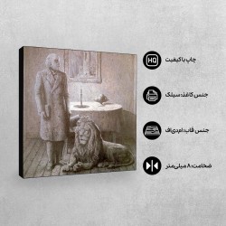 تابلو شاسی طرح خاطره یک سفر از ماگریت