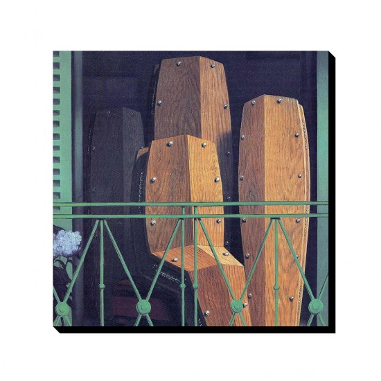 تابلو شاسی طرح بالکن مانه از ماگریت