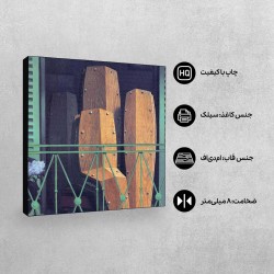 تابلو شاسی طرح بالکن مانه از ماگریت