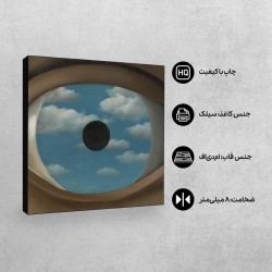 تابلو شاسی طرح آینه کاذب از ماگریت