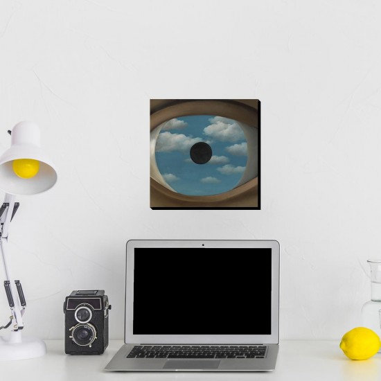 تابلو شاسی طرح آینه کاذب از ماگریت