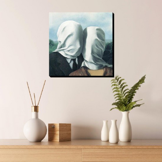 تابلو شاسی طرح عشاق از ماگریت