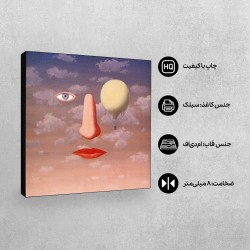 تابلو شاسی طرح روابط زیبا از ماگریت
