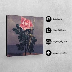 تابلو شاسی طرح ضربه به قلب از ماگریت