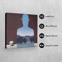 تابلو شاسی طرح اهدا کننده خوشحال از ماگریت