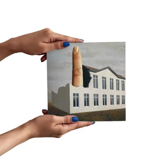 تابلو شاسی طرح آشکارشدن زمان حال از ماگریت