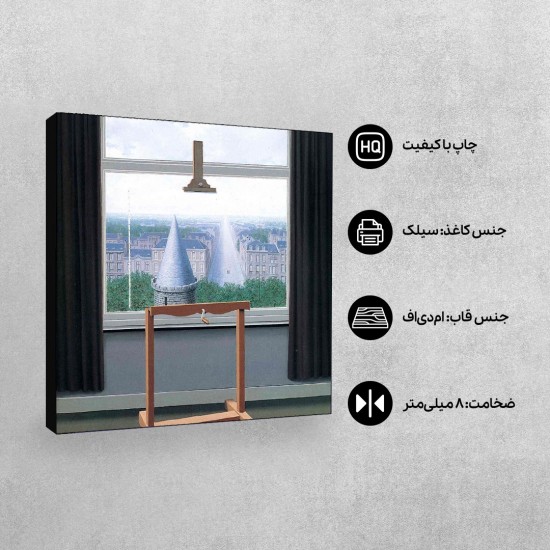 تابلو شاسی طرح جایی که اقلیدس راه می رفت از ماگریت