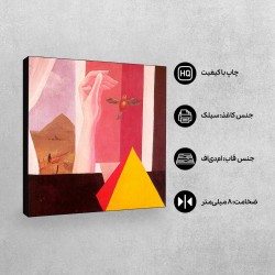 تابلو شاسی طرح پنجره از ماگریت
