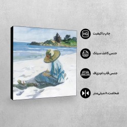 تابلو شاسی طرح جو در حال طراحی در ساحل بندر خوب از هاپر