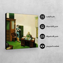 تابلو شاسی طرح اداره در شب از هاپر