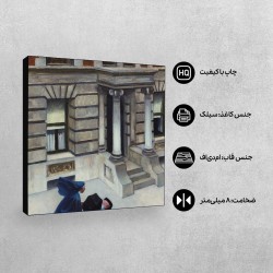 تابلو شاسی طرح پیاده روها نیویورک از هاپر