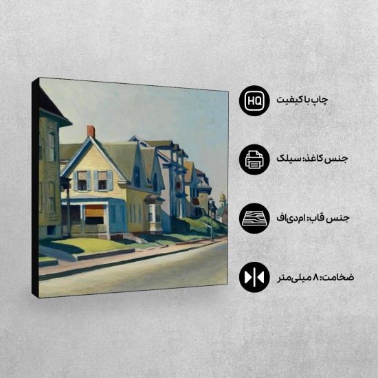 تابلو شاسی طرح خورشید در خیابان پرسپکت از هاپر