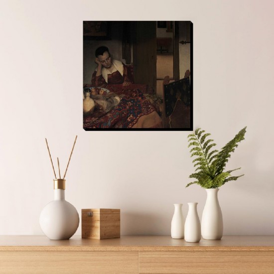 تابلو شاسی طرح مستخدم خوابیده از ورمر