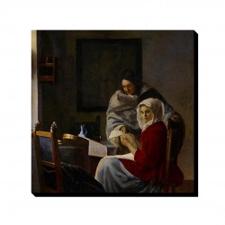 تابلو شاسی طرح دختر در کلاس موسیقی از ورمر