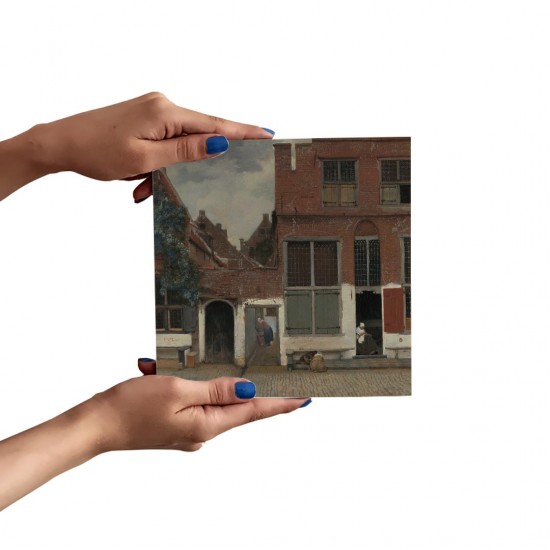 تابلو شاسی طرح خیابان کوچک از ورمر