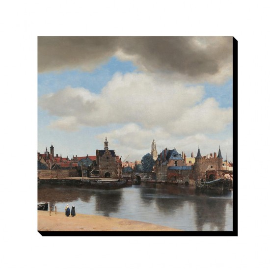 تابلو شاسی طرح نمایی از دلفت از ورمر