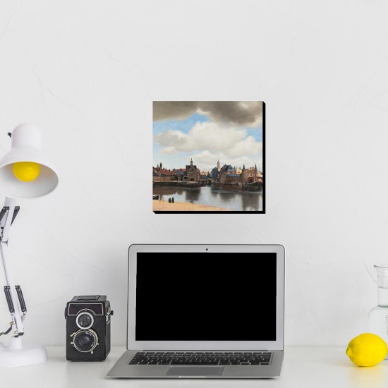 تابلو شاسی طرح نمایی از دلفت از ورمر