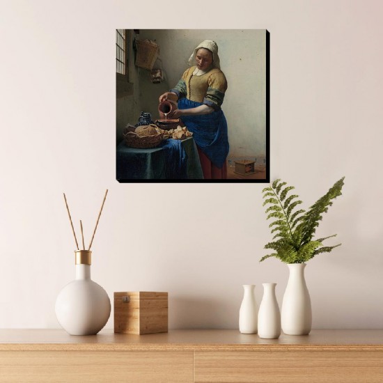 تابلو شاسی طرح دختر شیر دوش از ورمر